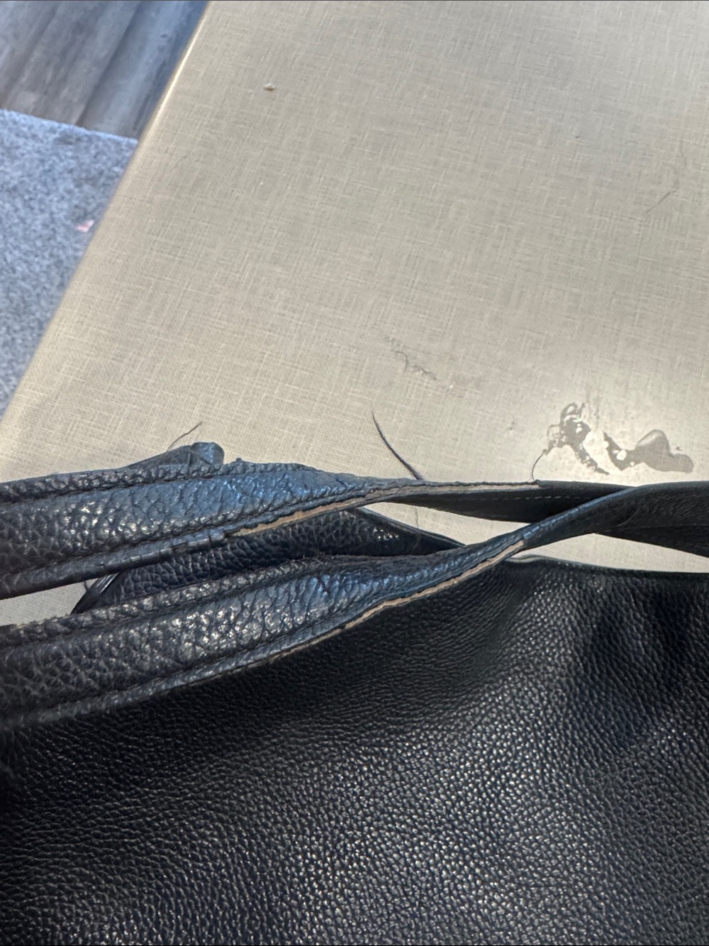 Coach Black Pebbled Leather Hobo Shoulder Bag - Picture 9 of 10